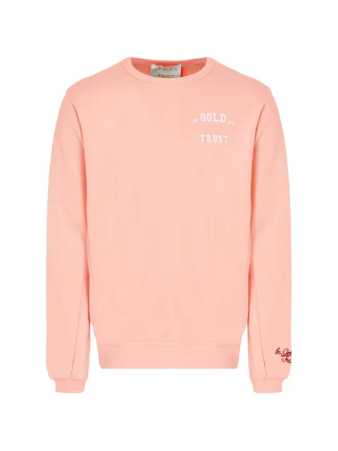 In Gold We Trust logo-print sweatshirt