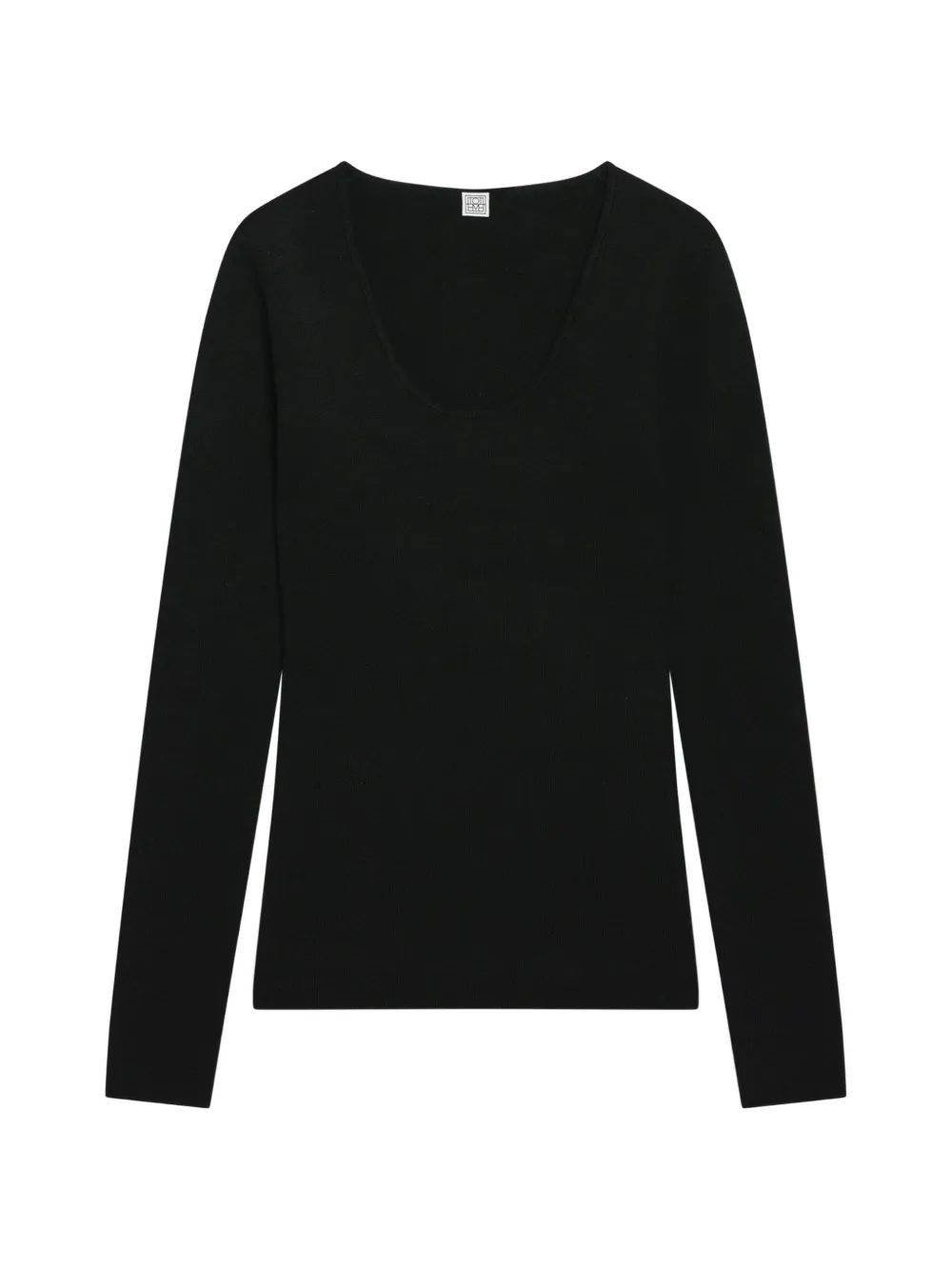 TOTEME fine-knit scoop-neck top