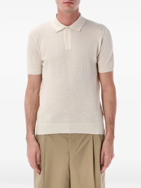 Roberto Collina mesh-knit polo shirt