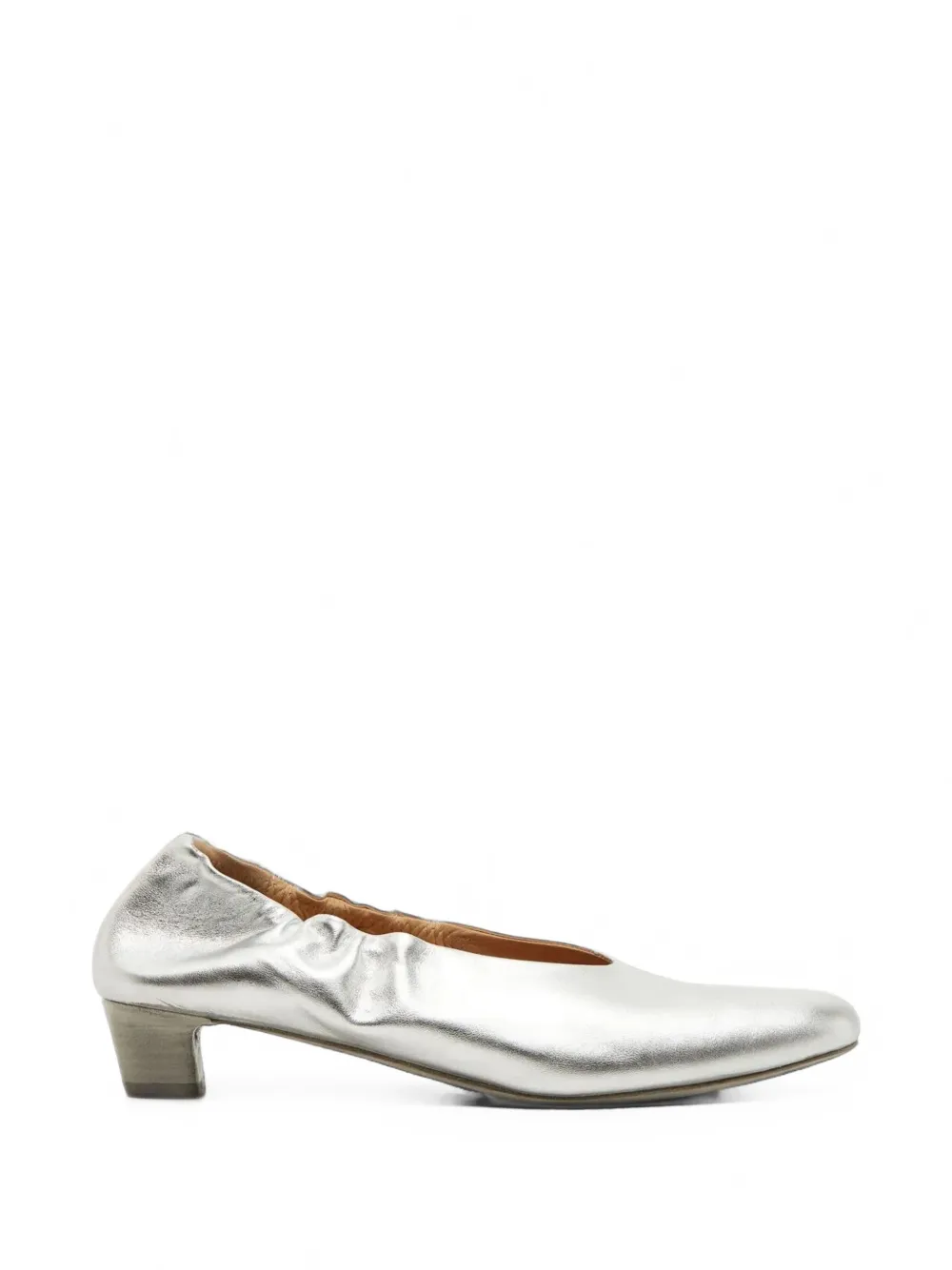 Marsèll Scia ruched leather pumps - Argento