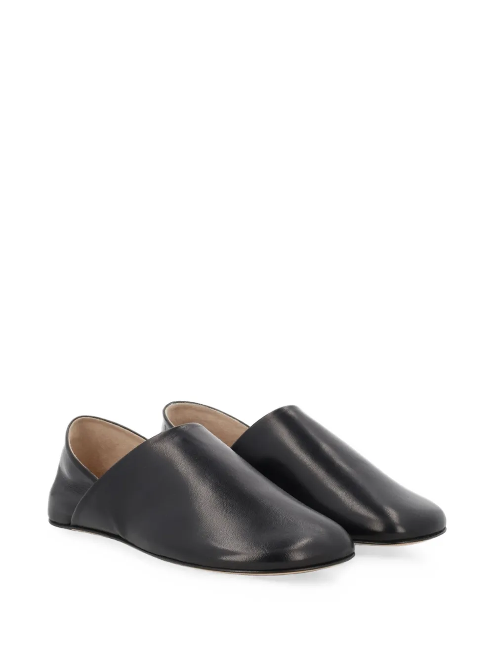JW Anderson leather slip-on sneakers Zwart