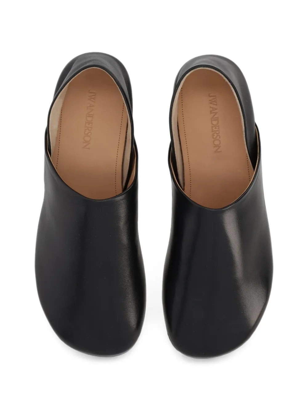 JW Anderson leather slip-on sneakers Zwart