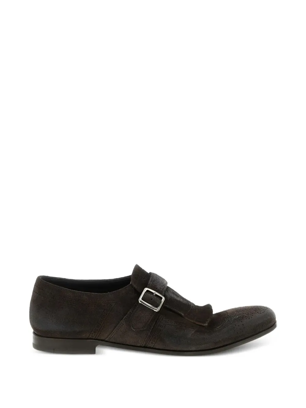 Church's Shanghai Laser fringe-detail monk-strap loafers - Marrone