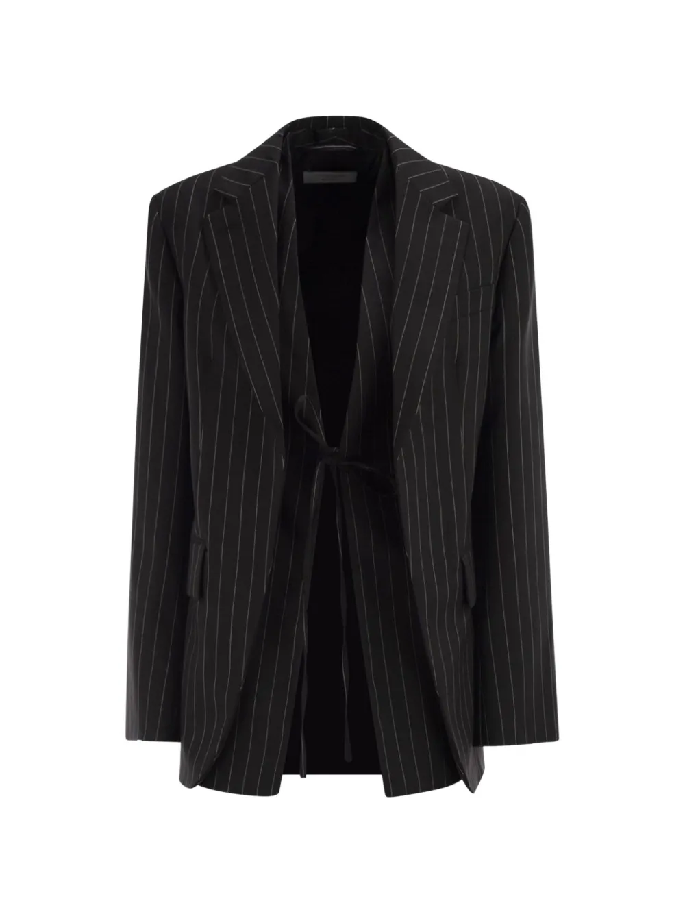 Sportmax pinstripe layered blazer - Nero