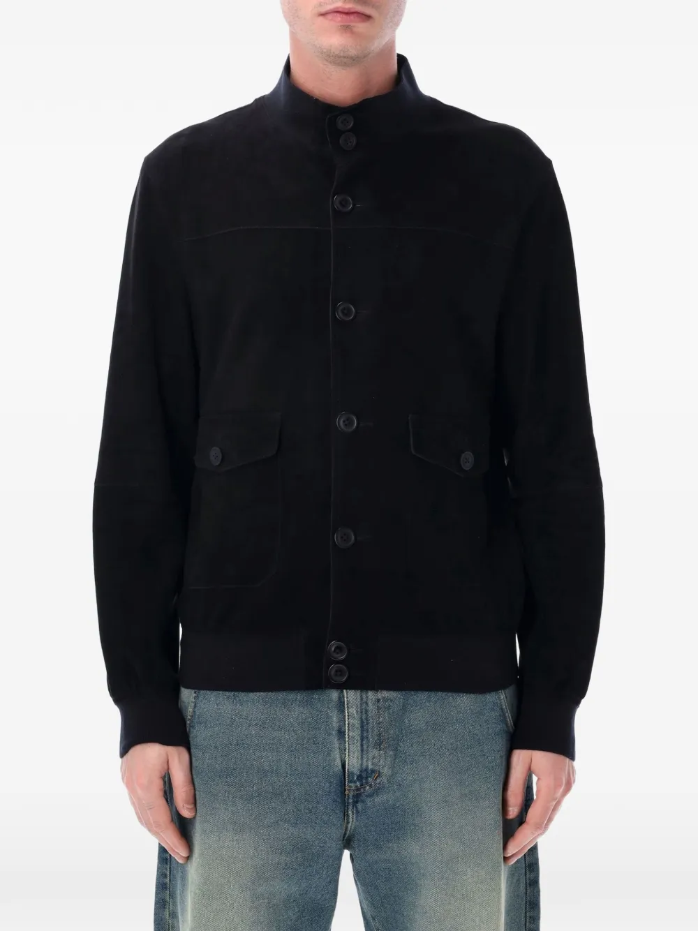 SWD BY S.W.O.R.D. suede button-up jacket