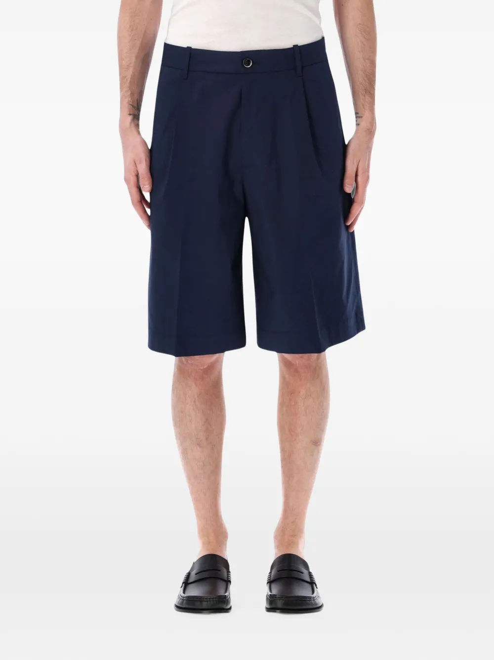 Nine In The Morning Odell pleat-detail tailored shorts