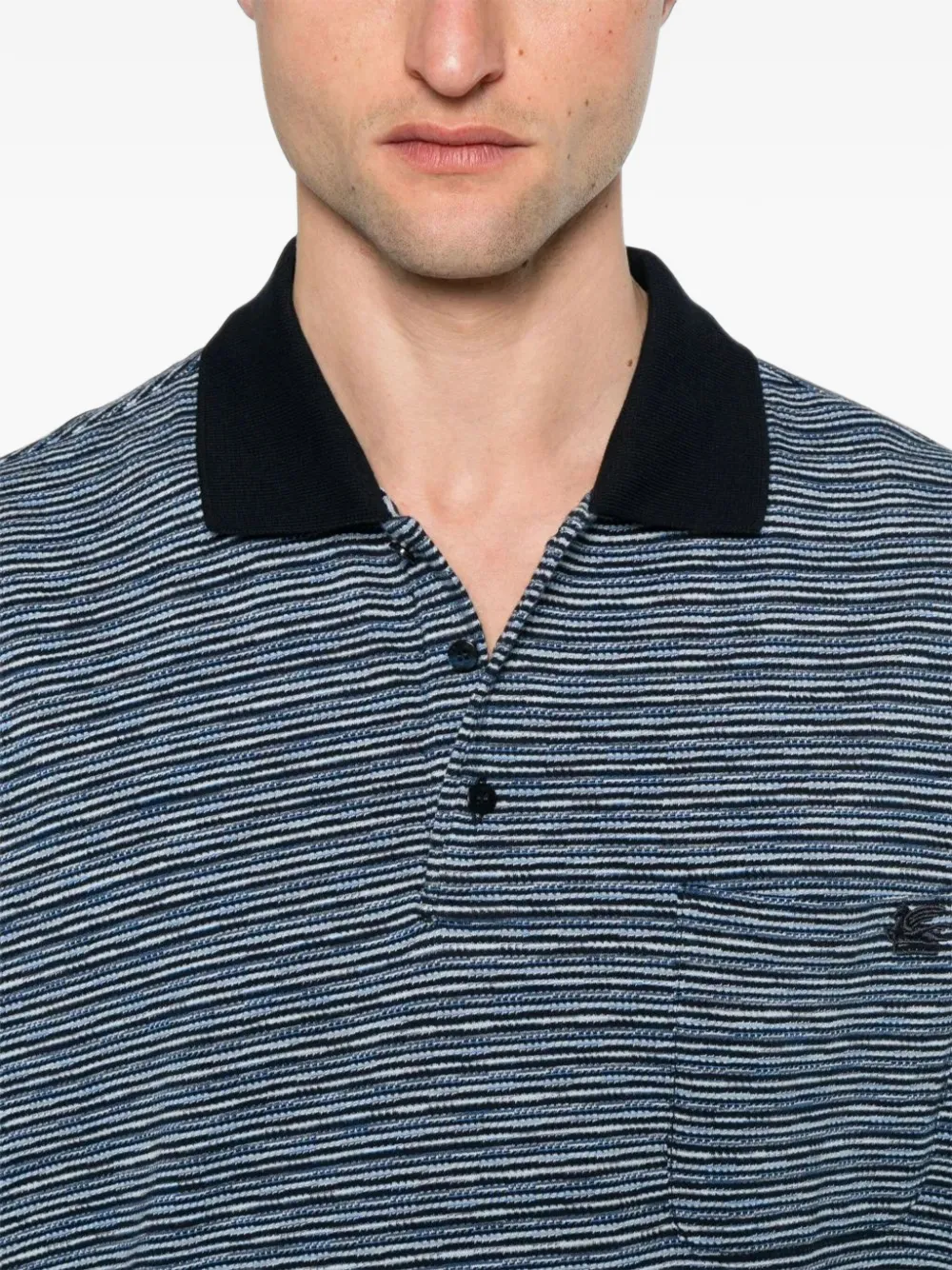 ETRO Gestreept poloshirt Blauw