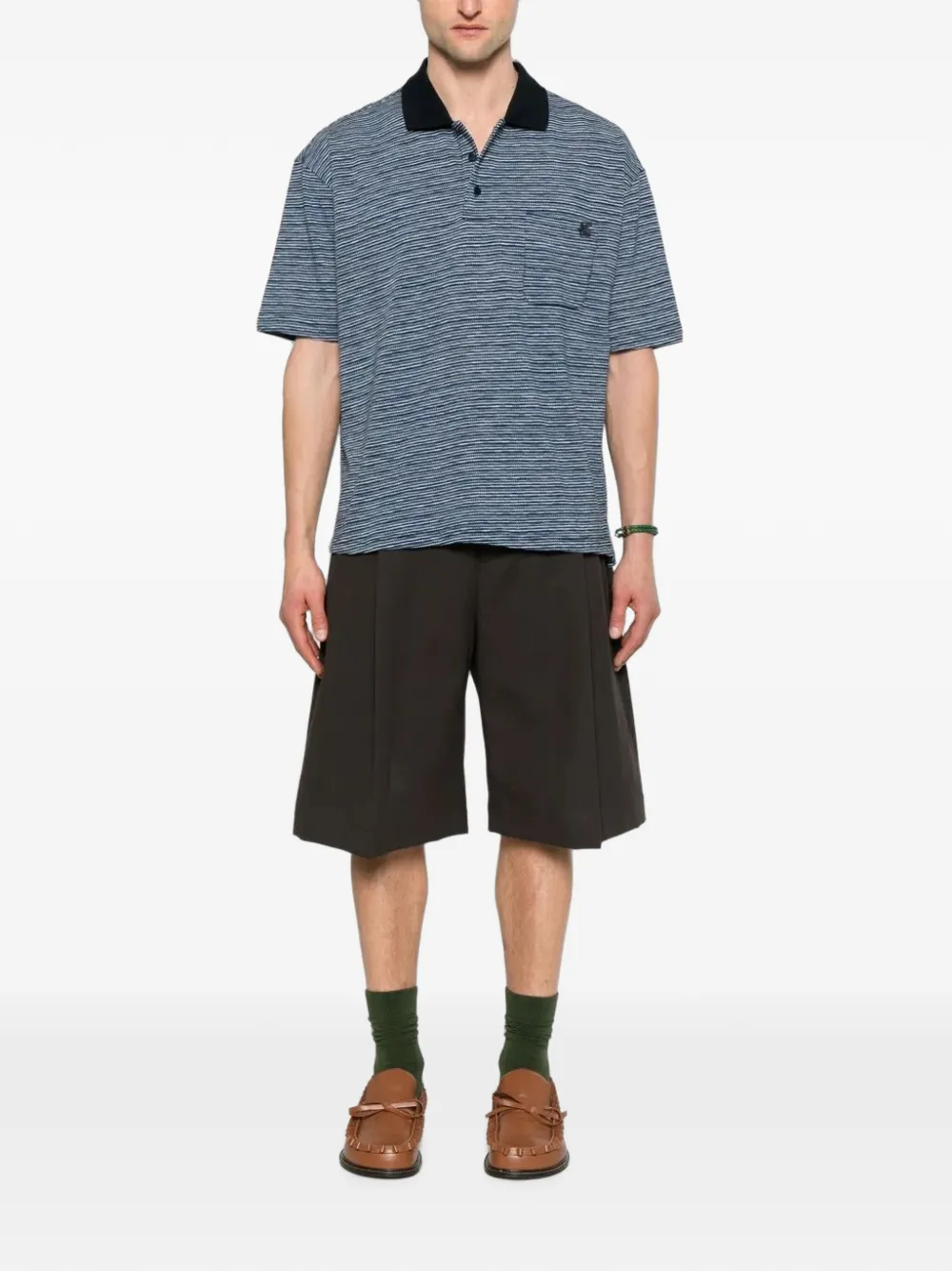 ETRO Gestreept poloshirt Blauw