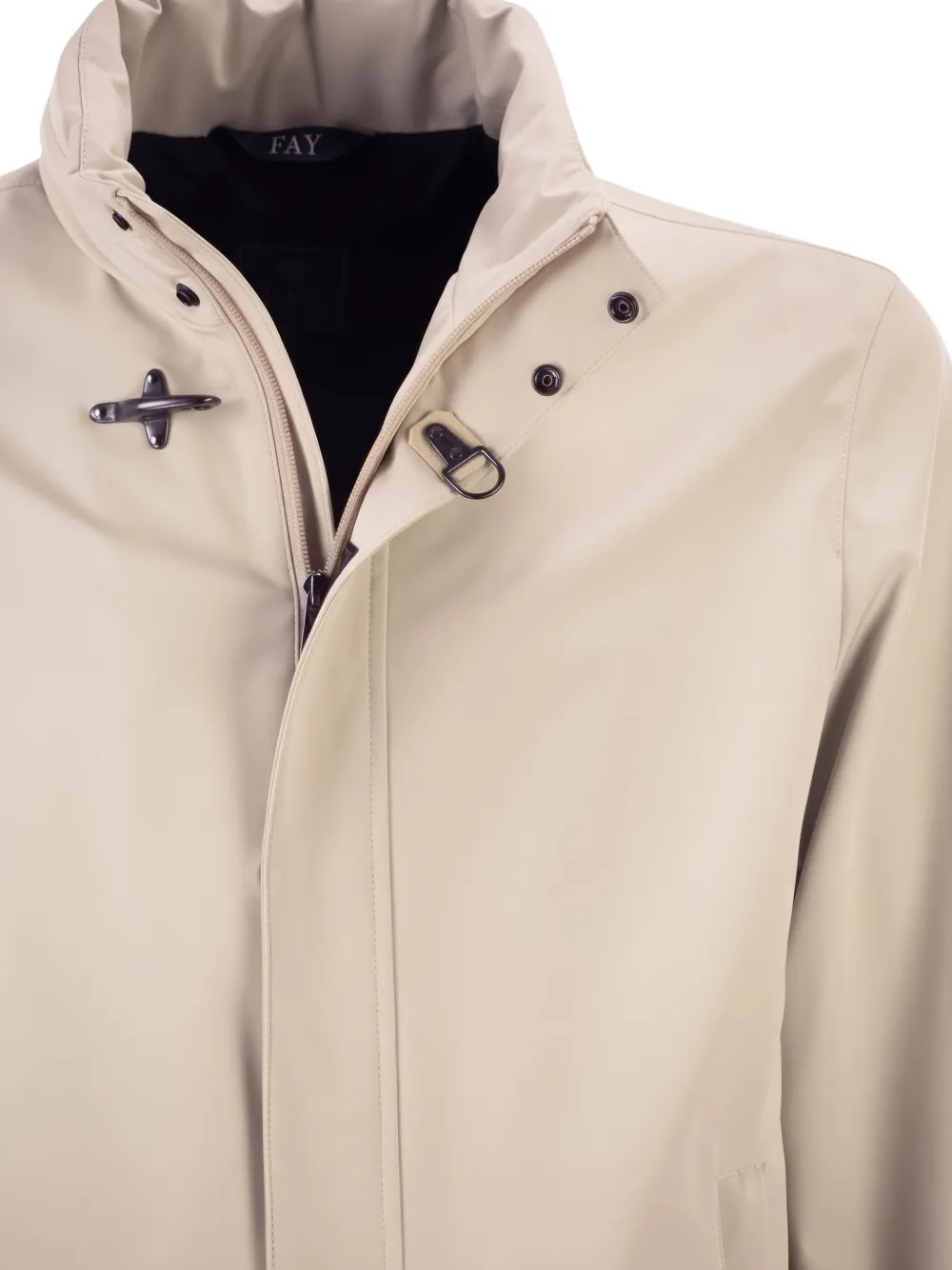 Fay Travel bomberjack met houtje-touwtjesluiting Beige