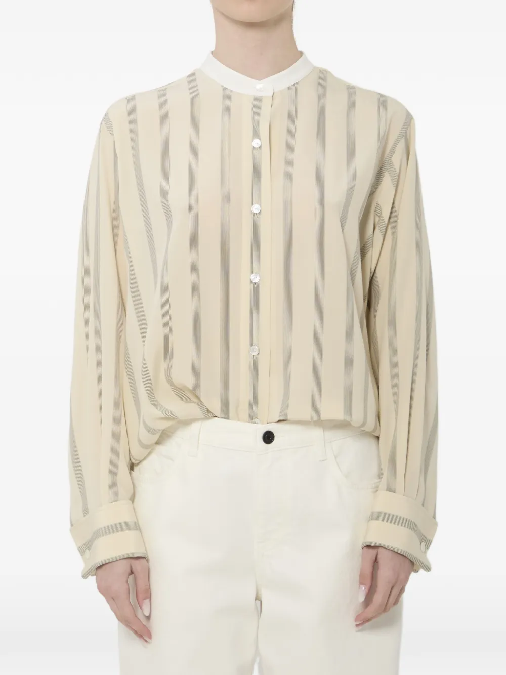 The Row Falco striped shirt