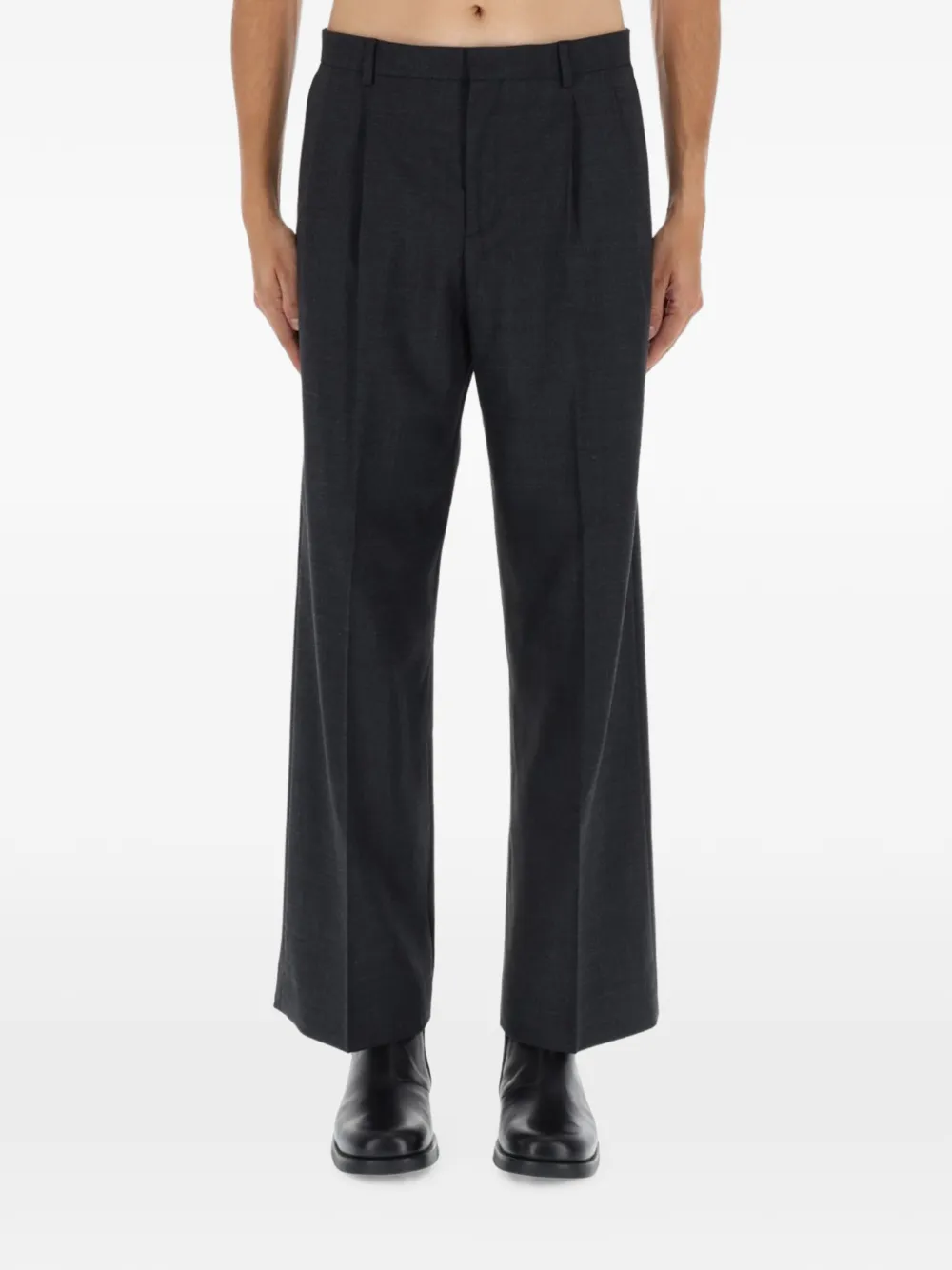 Sunflower wide-leg pleated trousers