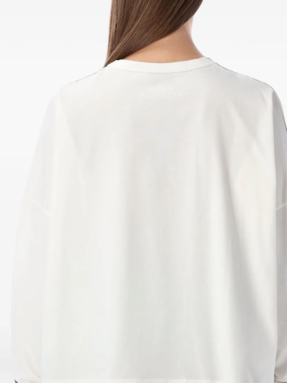 Studio Nicholson Loop long-sleeve T-shirt Wit