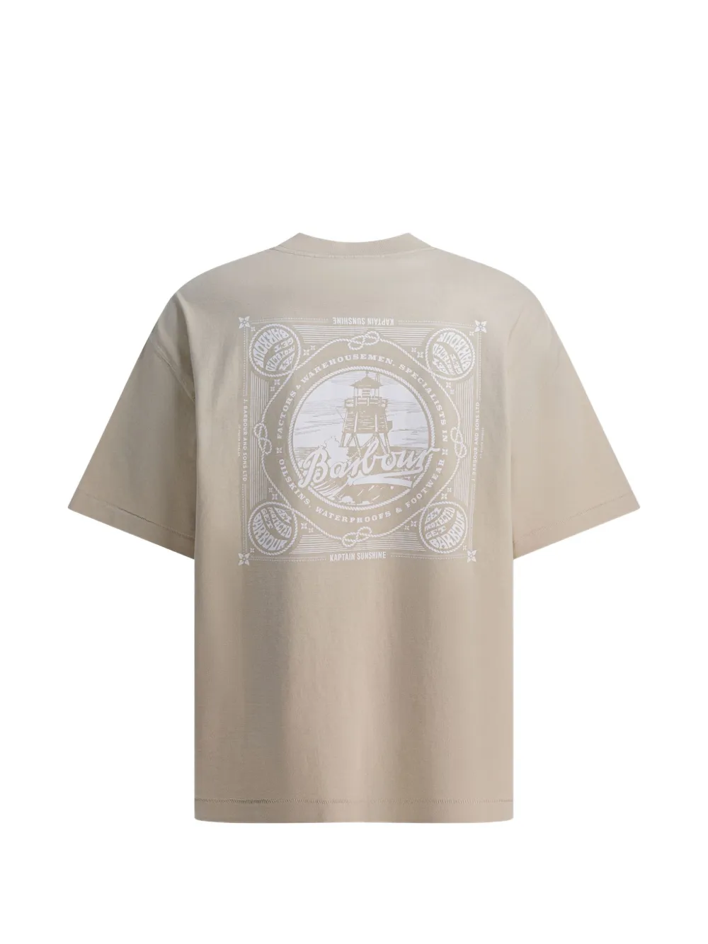 Barbour x Kaptain Sunshine T-shirt Beige