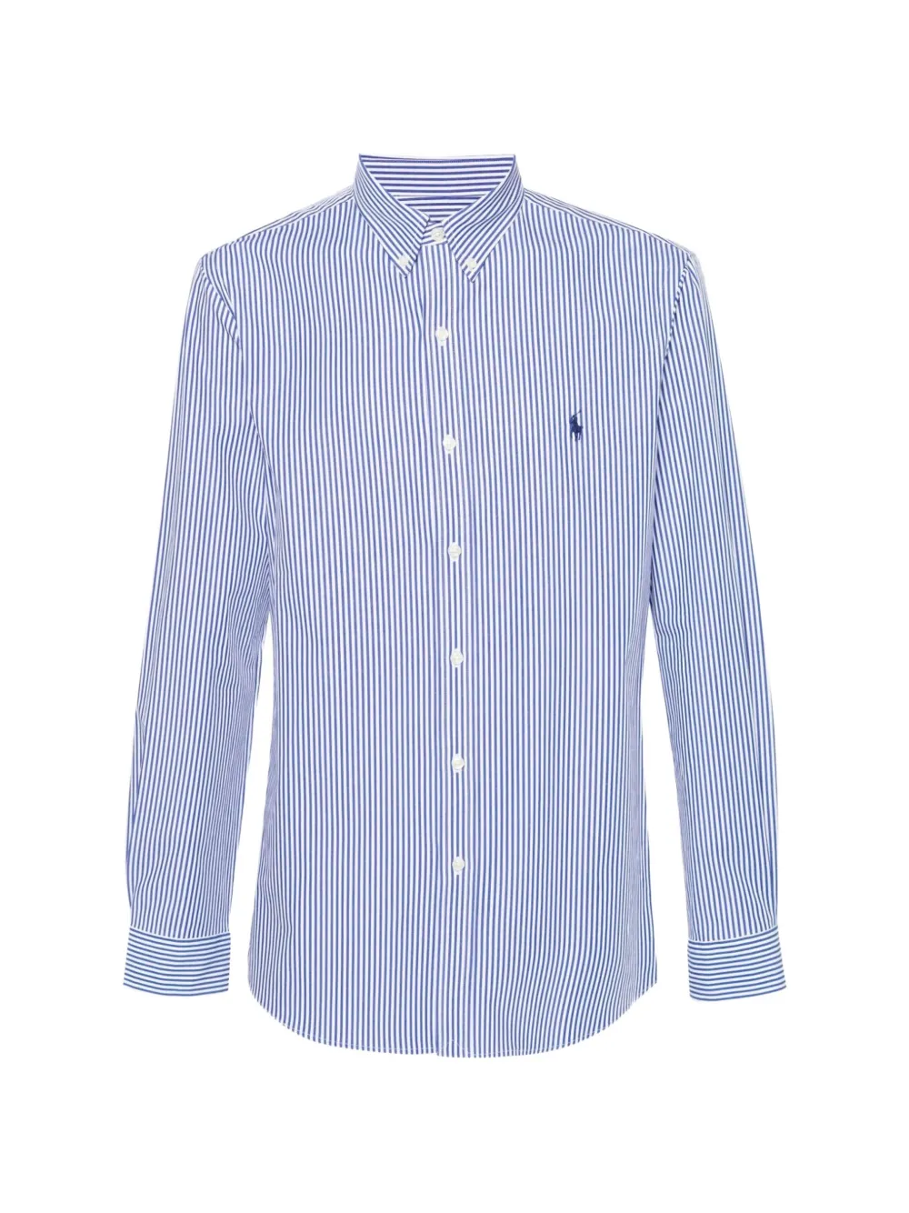 Polo Ralph Lauren striped embroidered-logo shirt - Bianco