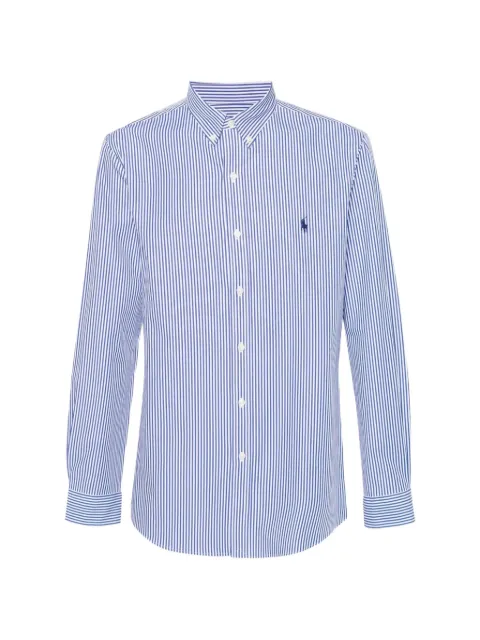 Polo Ralph Lauren striped embroidered-logo shirt
