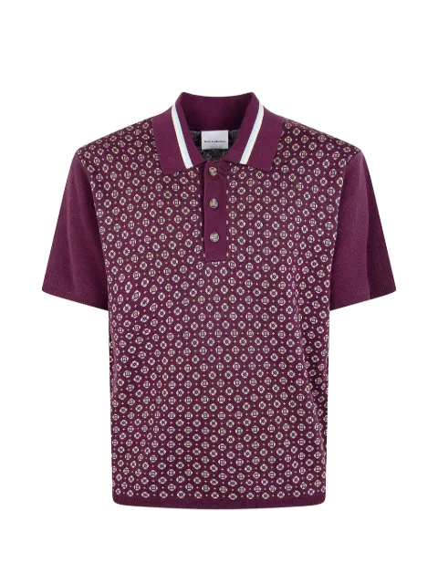 Drôle De Monsieur playera tipo polo en jacquard