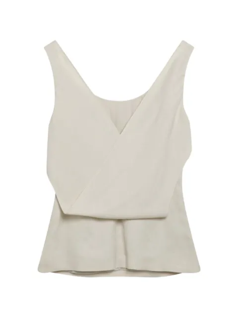 Brunello Cucinelli blusa con cuello desbocado