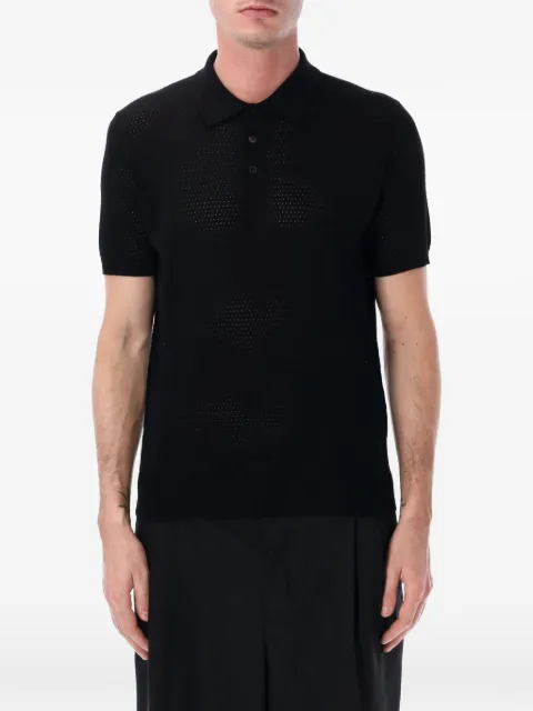 Roberto Collina mesh-knit polo shirt