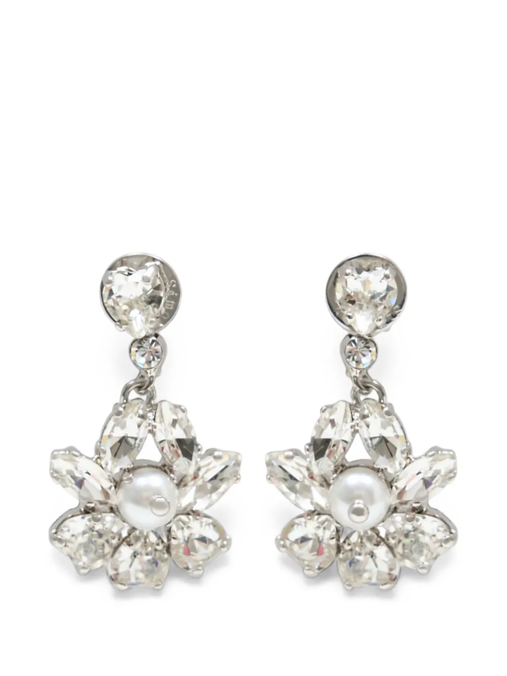 Simone Rocha Heartbloom drop earrings