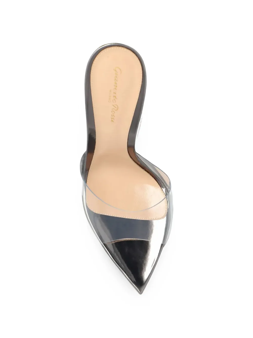 Gianvito Rossi Elle transparent-strap sandals Wit
