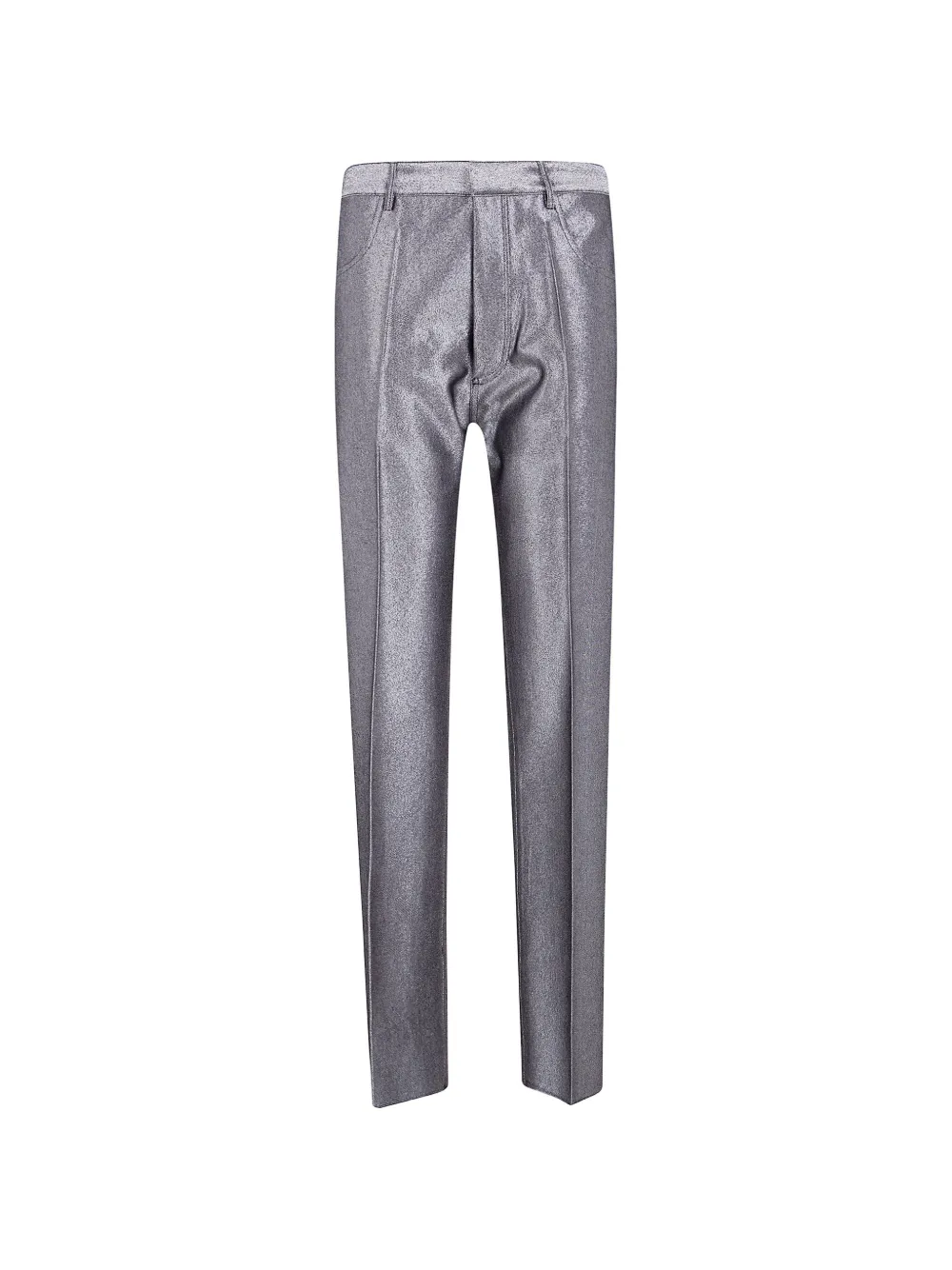 SAPIO pantalon métallisé à coupe cinq poches - Argent