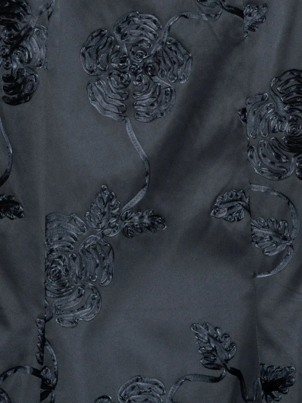 ROTATE BIRGER CHRISTENSEN Midi-jurk met 3D bloem Blauw