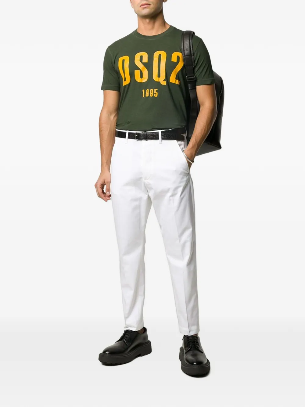 DSQUARED2 T-shirt met logoprint Groen