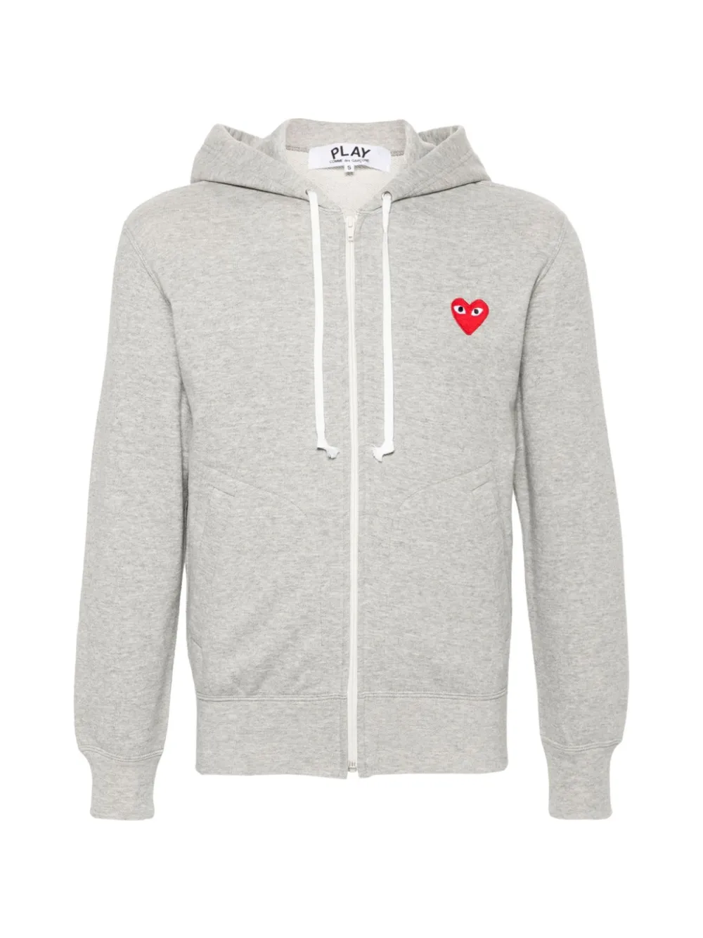 Comme Des Garçons Play Felpa con zip - Grigio