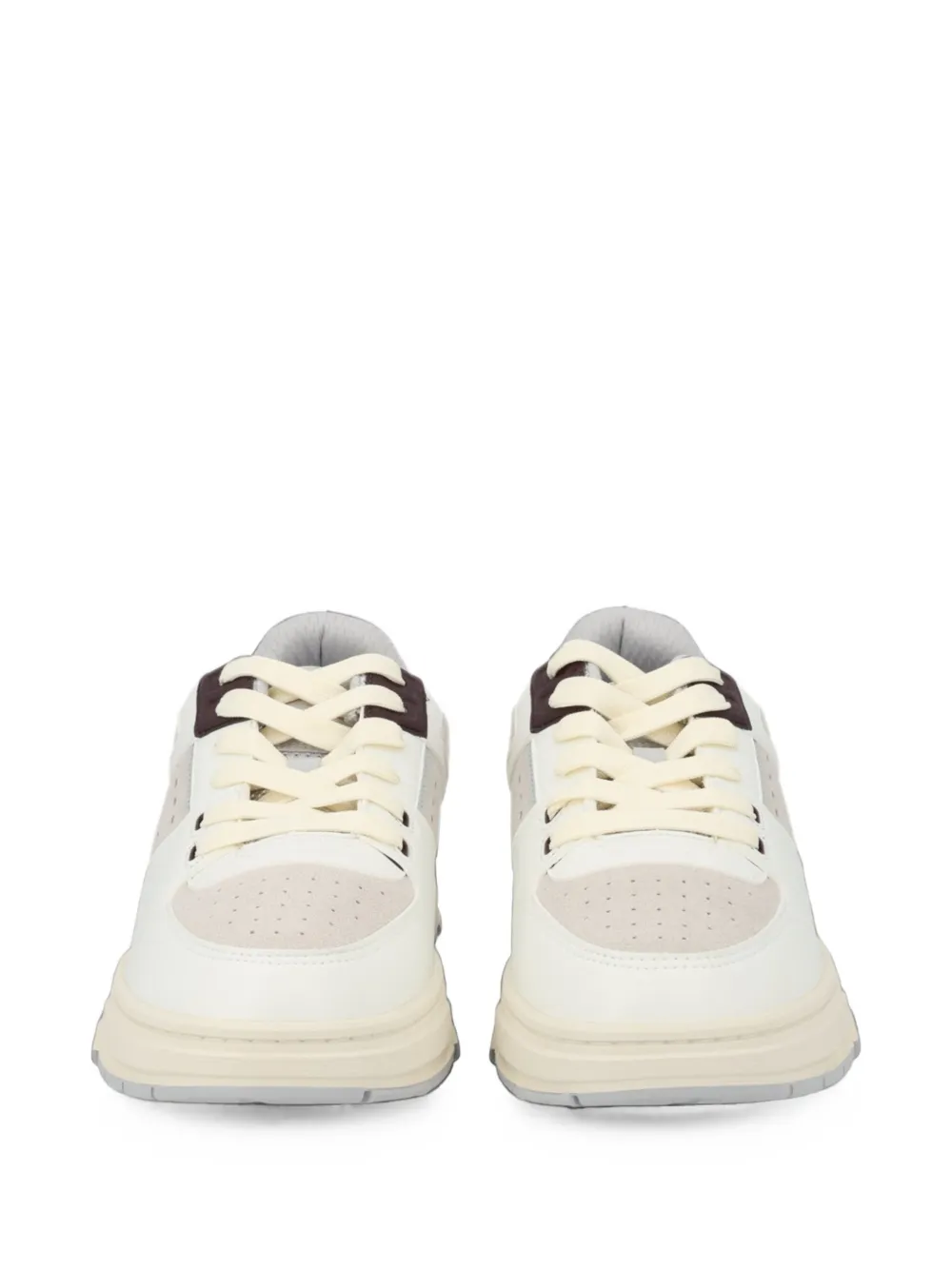 HUGO Sneakers met mesh en imitatieleer Wit