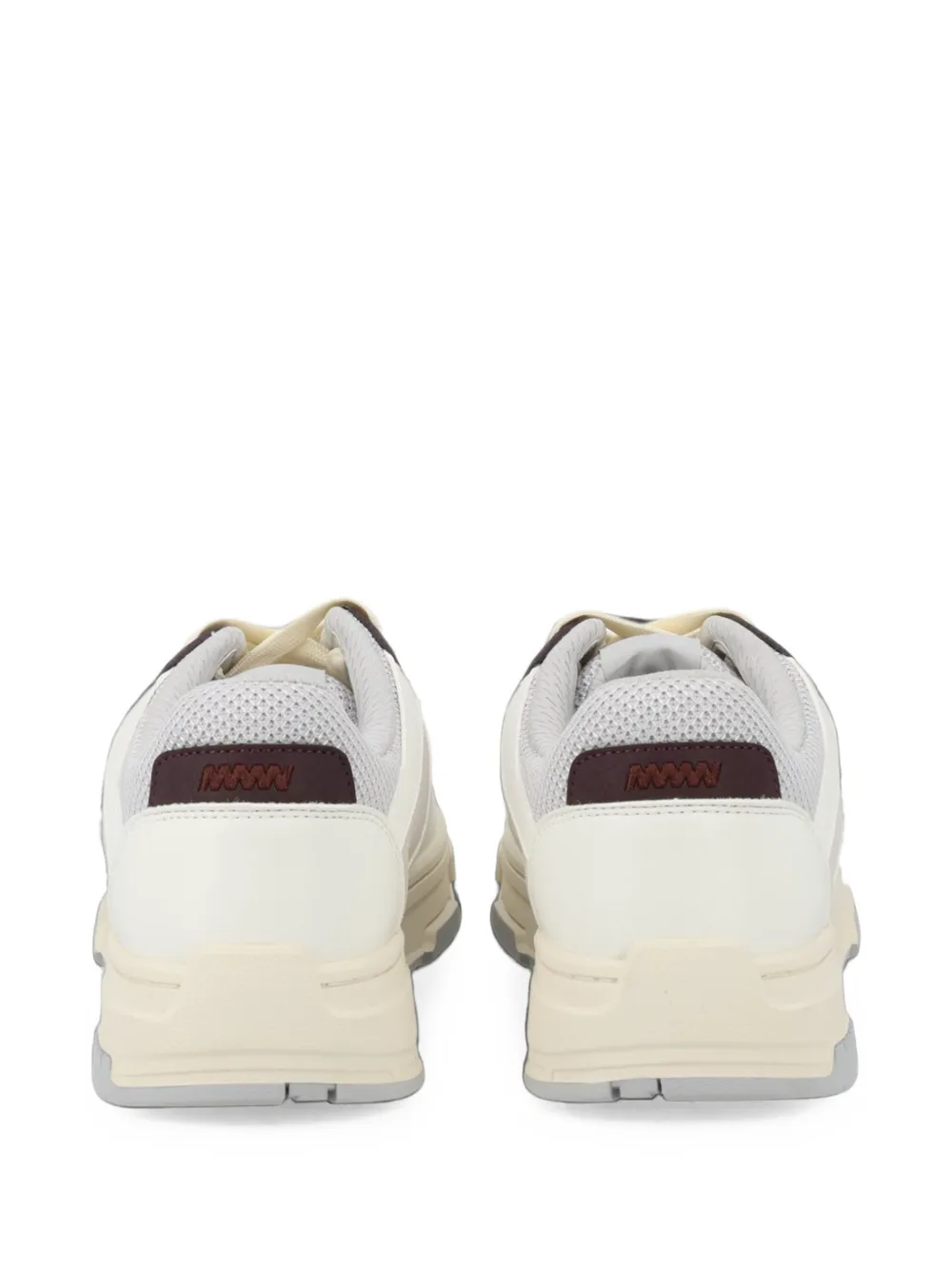 HUGO Sneakers met mesh en imitatieleer Wit