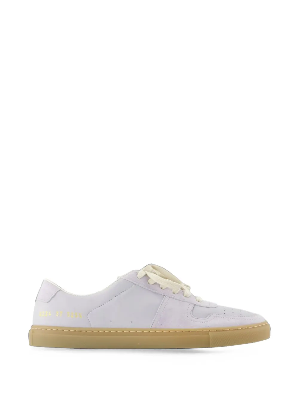 Common Projects Bball Duo Leather Sneakers In Purple