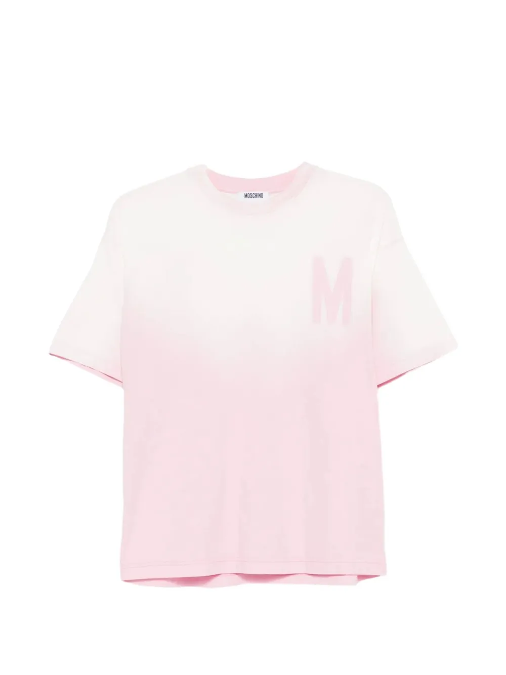 Moschino printed organic cotton jersey T-shirt - Rosa