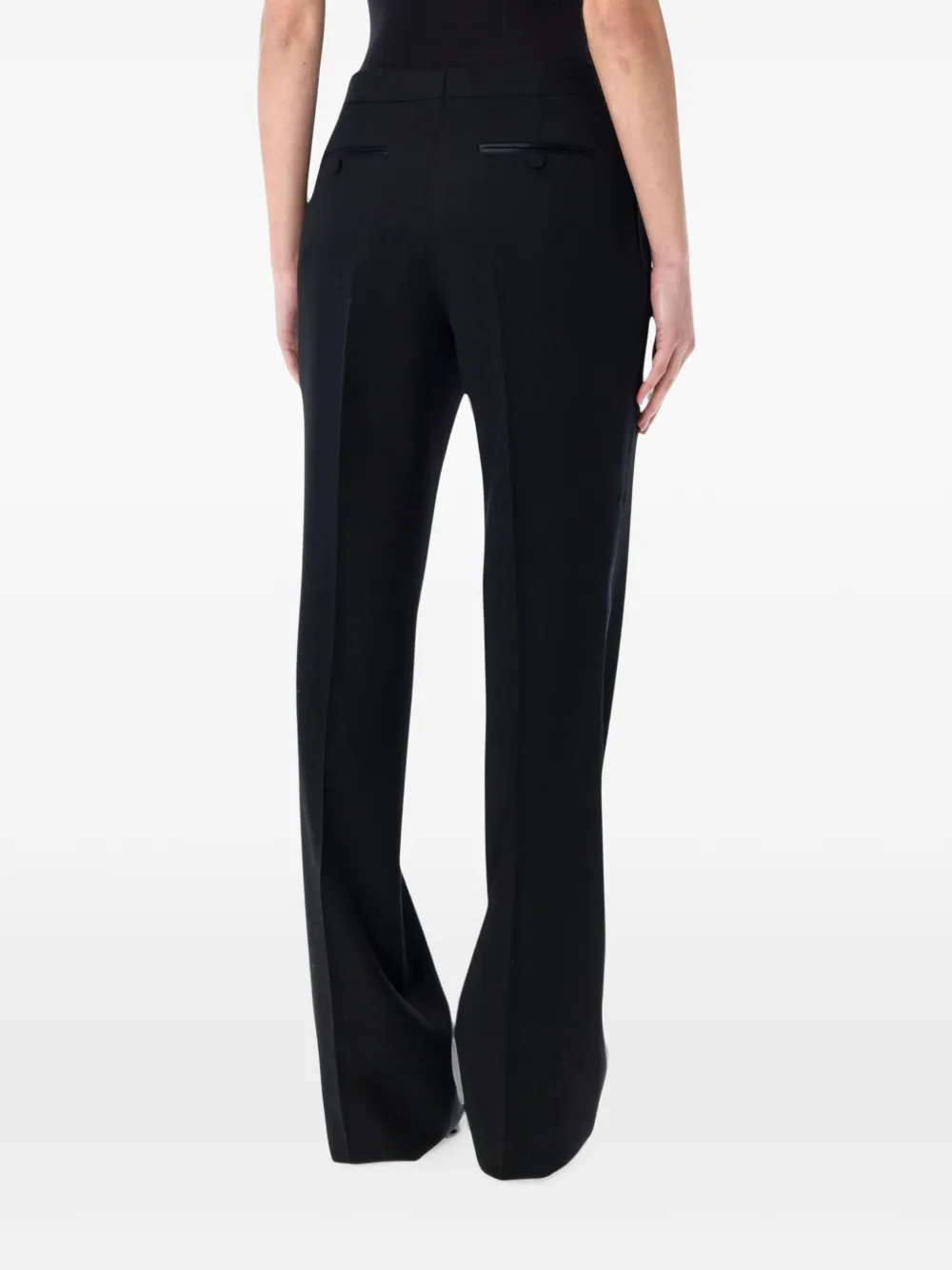 TOM FORD satin-trim tuxedo trousers Zwart