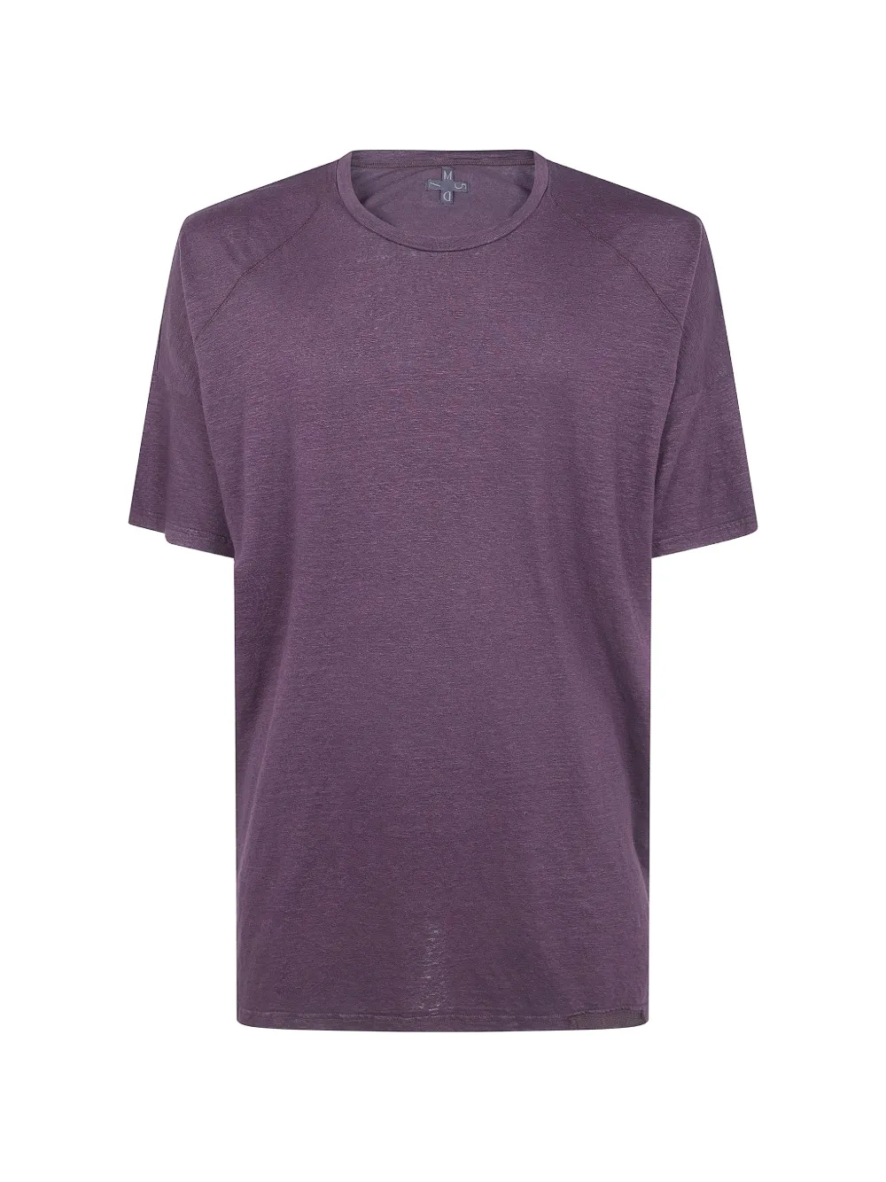 Md75 Oversized Linen T-shirt In Purple