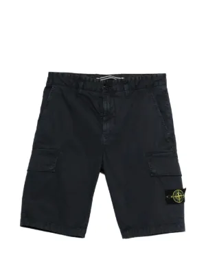 Stone Island カーゴショーツ | ブラック | FARFETCH JP