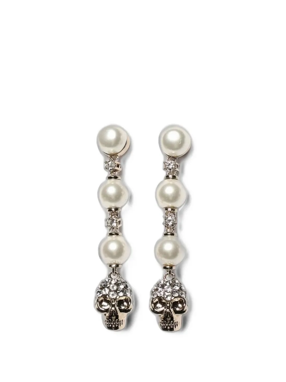 Alexander McQueen skull embellished earrings