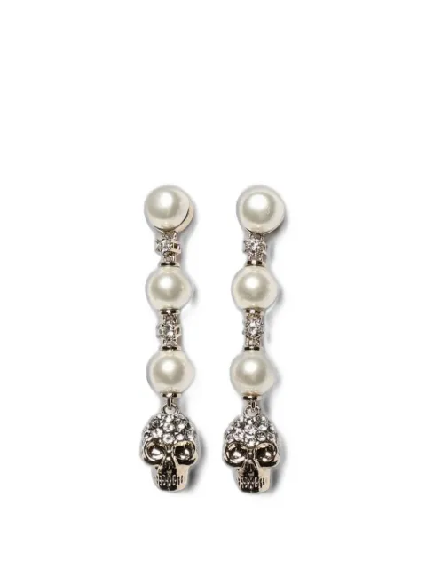 Alexander McQueen skull embellished earrings