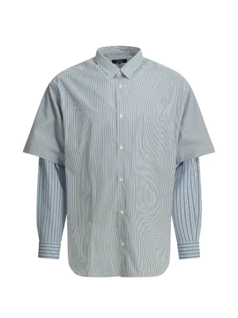 Comme des Garçons Homme Plus striped layered-sleeve shirt