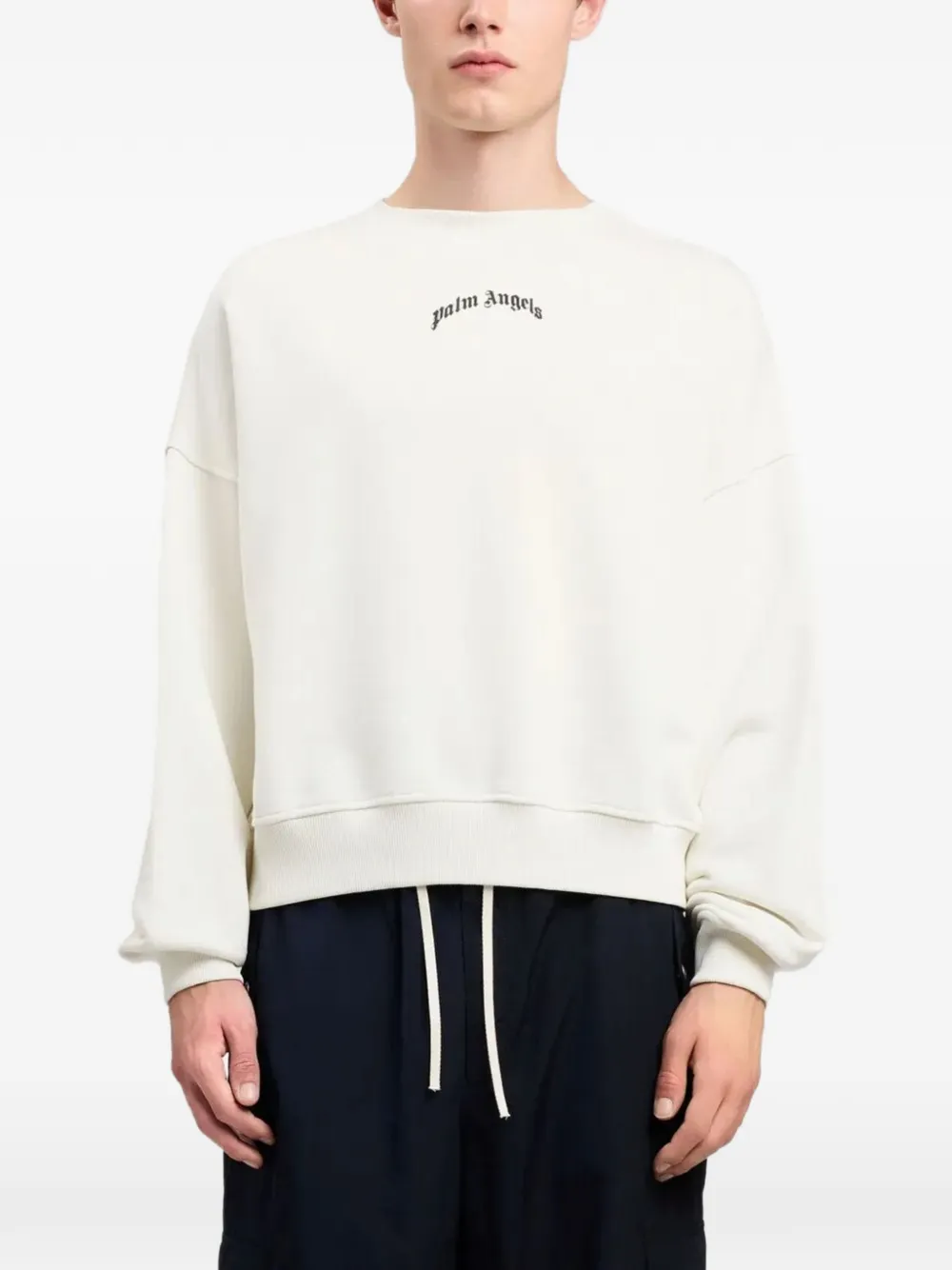 Palm Angels Sweater met logoprint Wit