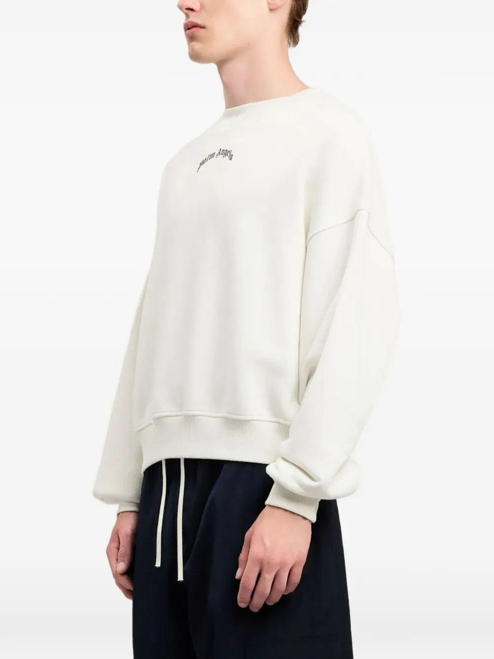 Palm Angels Sweater met logoprint Wit