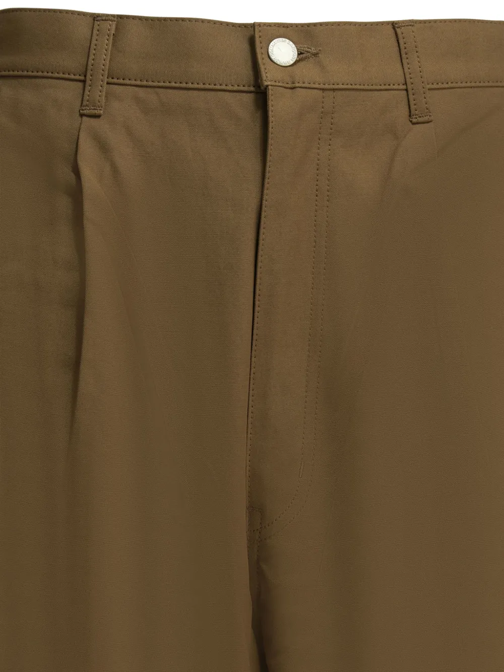 Comme des Garçons Homme Plus pleated cotton shorts Bruin