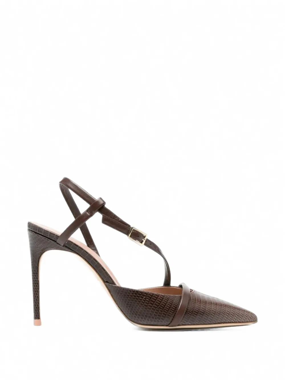 Malone Souliers Valeria lizard-effect pumps - Marron Malone Souliers Valeria lizard-effect pumps - Marron