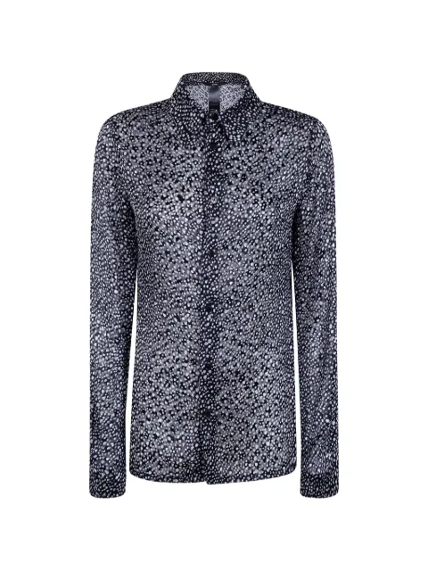 SAPIO devoré-effect shirt