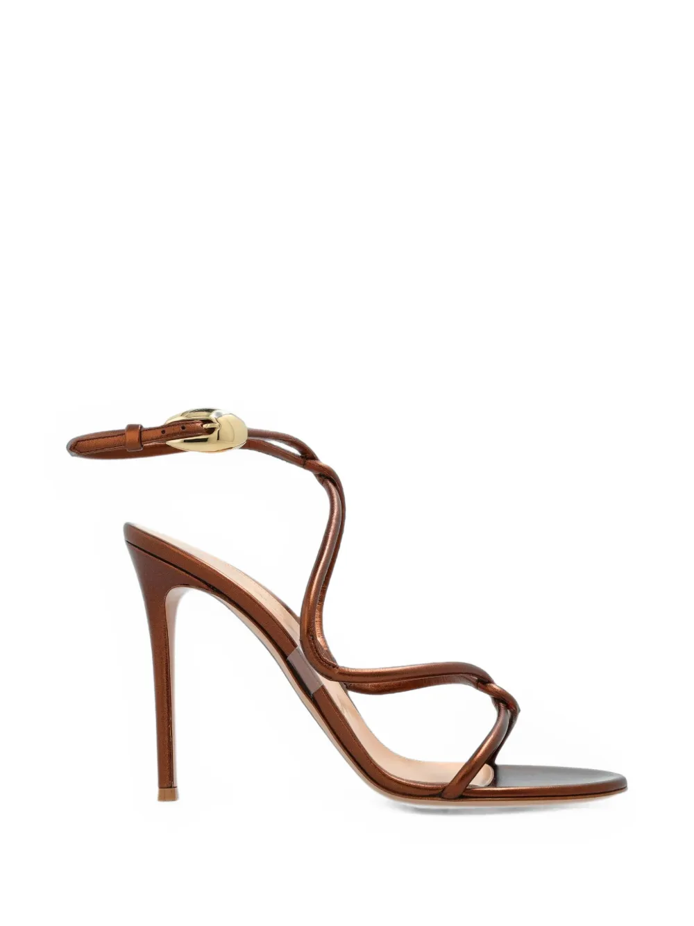 Gianvito Rossi Jungle Mamba metallic leather sandals
