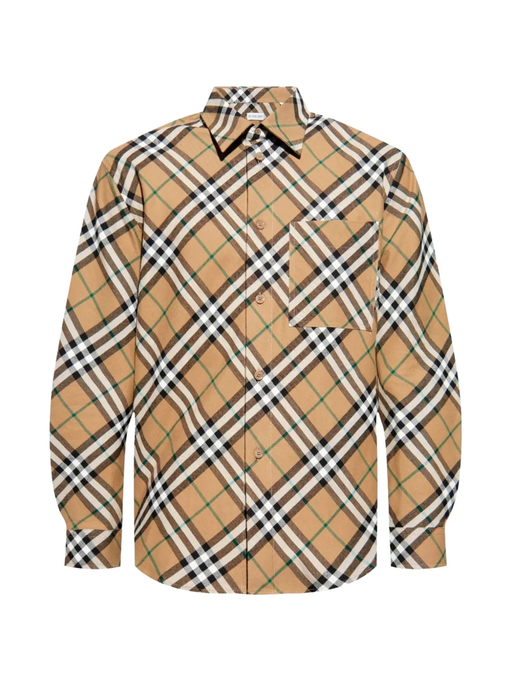 Burberry check-print Oxford shirt - Toni neutri