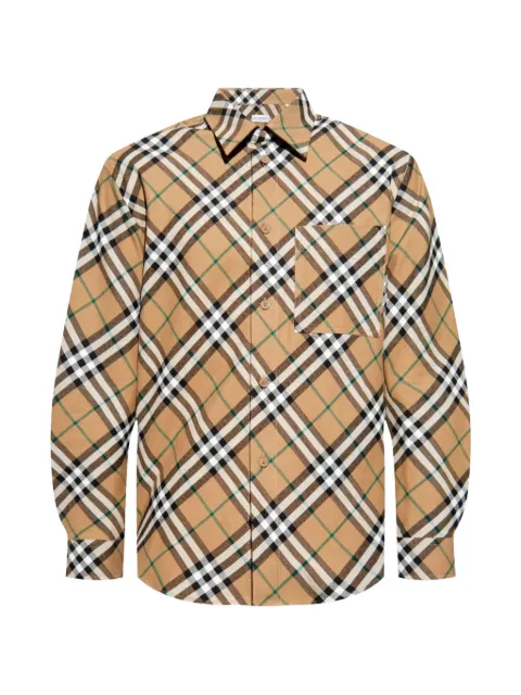 Burberry check-print Oxford shirt