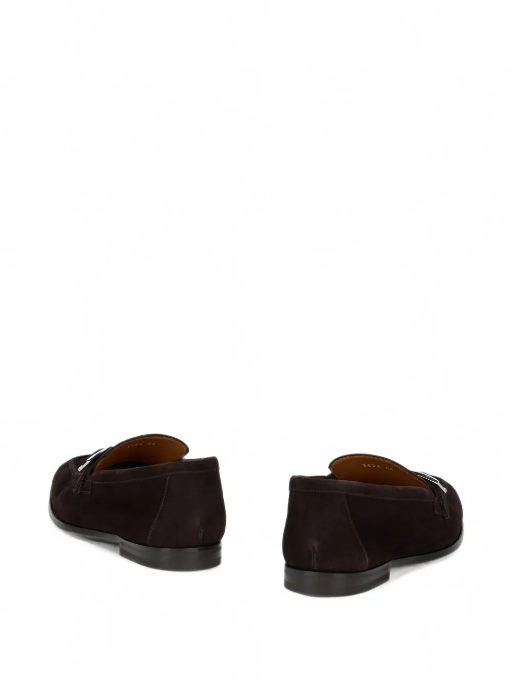 Doucal's buckle-strap suede loafers Bruin