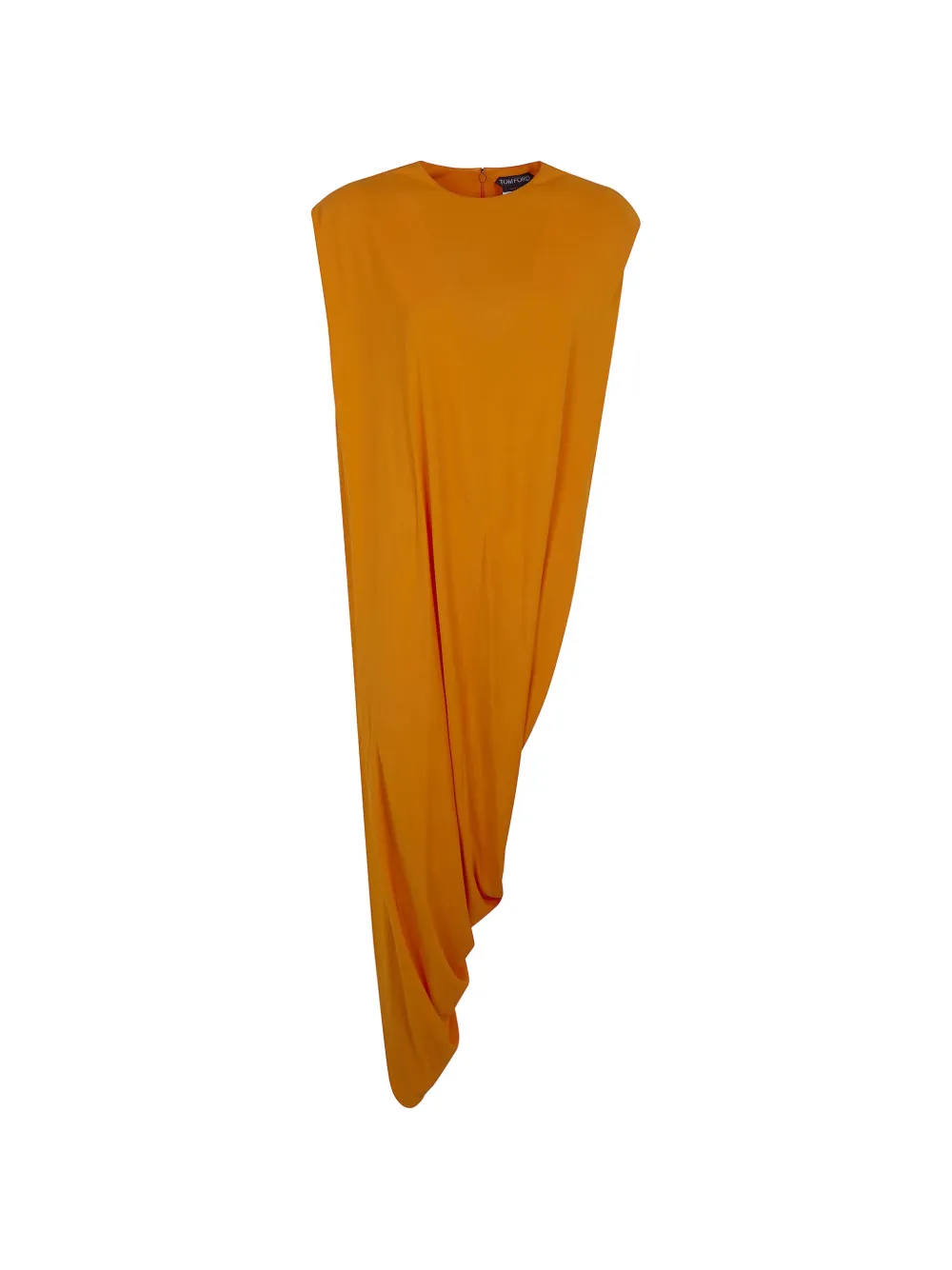 TOM FORD asymmetric crepe jersey top - Arancione