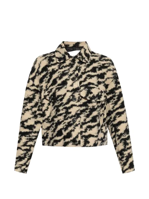 ISABEL MARANT abstract-pattern cropped jacket