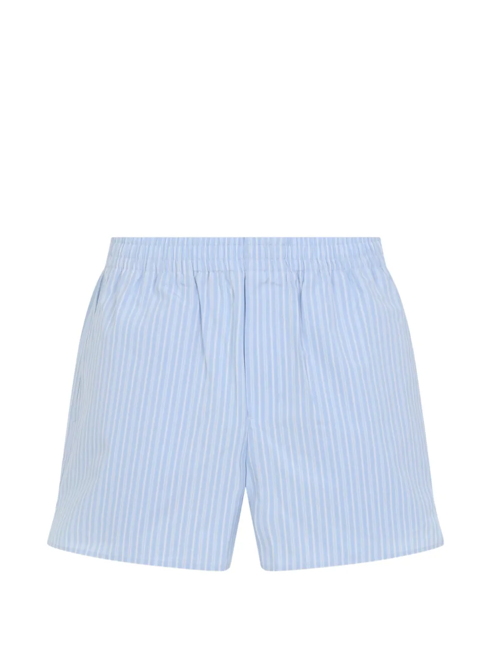 AMI Paris striped cotton shorts